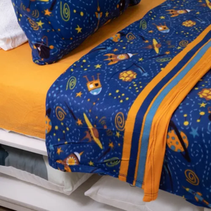 Genérico - Sabana Polar Infantil Doral 1.5 Plaza Color Azul Rocket