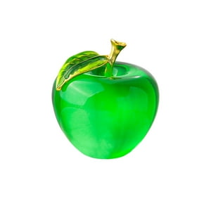 Veat00L - Decoración De Estatuas De Manzanas De Vidrio, Adornos De Manzanas De Vidrio, Colección De Manzanas De Vidrio Sopladas A Mano, Decoración Artesanal De Manzanas De Cristal