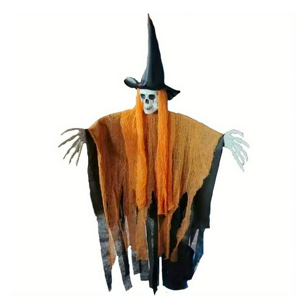 1pc, Scary Halloween Hanging Decorations - Ghost and Skeleton for Outdoor Porch, Yard, Garden, and Haunted House - Perfect for Spooky Halloween Decorations