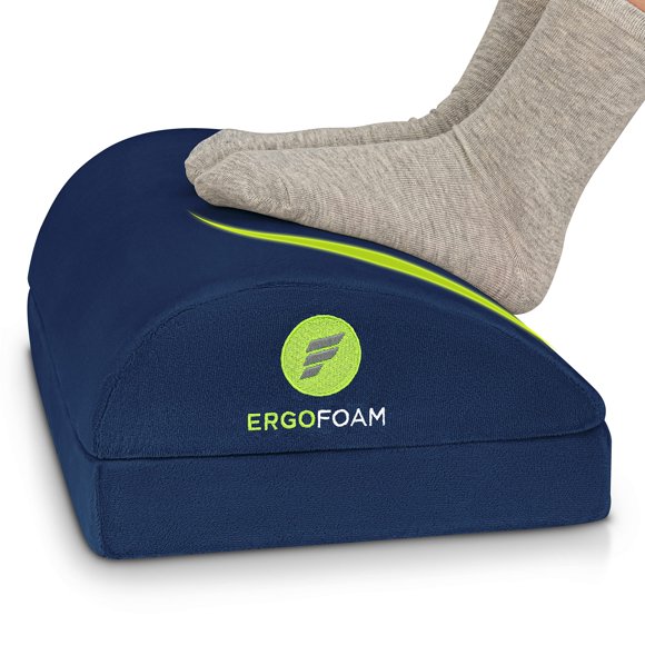 Reposapiés ErgoFoam ergonómico ajustable azul marino