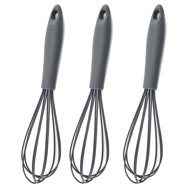 Batidor de silicona - Batidor de cocina resistente al calor para utensilios de cocina antiadherentes, batidor de huevos de globo perfecto