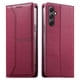 thumbnail image 1 of Funda tipo cartera con bloqueo RFID para Samsung Galaxy A34 5G cubierta magnética de cuero con tapa y soporte Rojo, 1 of 6