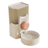 Ioensy - Dispensador De Agua Automático Colgante Plato De Agua Para Animales Pequeños Gatito Hámster Rosa