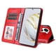 thumbnail image 4 of Funda tipo cartera FOXDOCK para Huawei Nova 10 SE , diseño girasol en relieve, cuero PU, cierre magnético, soporte y tarjetero, 4 of 5