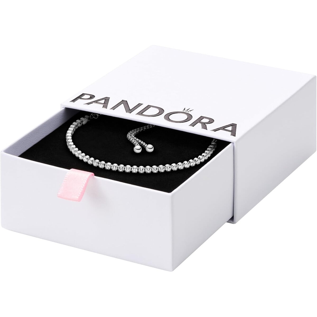 Pulsera Tennis Pandora Plata Circonia Ajustable