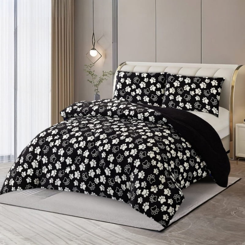 Genérico - Plumon De Invierno Plush Liso Con Chiporro De 2 Plazas + 2 Fundas Para Almohada Cipi2p-36