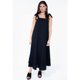 thumbnail image 2 of Jess de Meiko Vestido Maxi de Mujer con Tirantes Ajustables Cuello Fruncido Vestido Tant Negro XL, 2 of 6