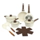 thumbnail image 1 of Juego de utensilios de cocina Oster 18 piezas cerámico antiadherente con acabado de lino mate, 1 of 8