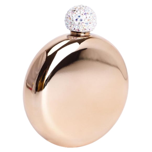 Petaca De Bolsillo Portátil Para Licor, Botella De Vino Para Vodka, Viaje, Oro Rosa