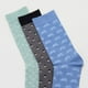 thumbnail image 2 of Calcetines Hombre Tripack Print Mix Celeste Corona, 2 of 4