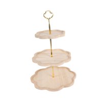Magideal - Soporte Para Cupcakes, Mesa De Postres, Plato De Exhibición Para Servir Refrigerios, Soporte De Exhibición De Buffet, Bandeja De Servicio De 3 Niveles