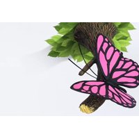 Fxlight - Lámpara Mural 3D Mariposa Rosa