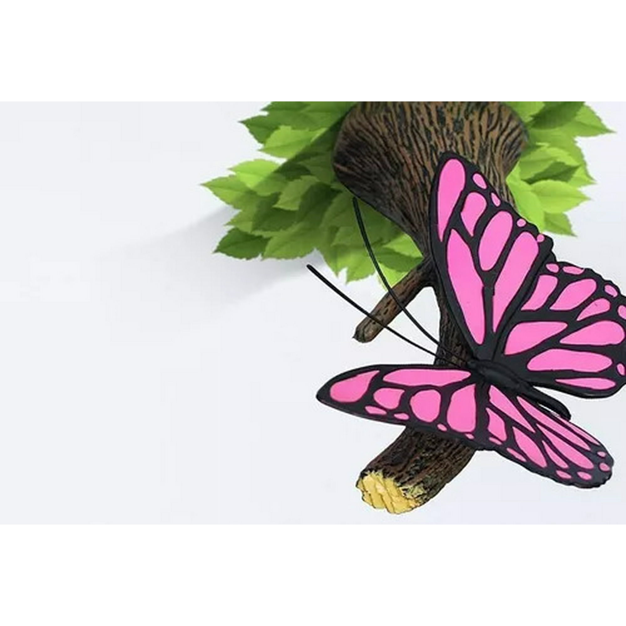 Fxlight - Lámpara Mural 3d Mariposa Rosa