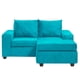thumbnail image 2 of Sillón Modular 2.1 Kahlo Felpa Calipso, 2 of 2