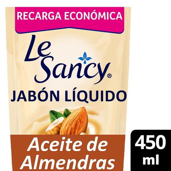 Jabón Líquido Le Sancy Aceite de Almendras, 450 ml