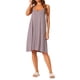 thumbnail image 1 of INSPIRE CHIC Camisón de Algodón para Mujer sin Mangas con Tirantes Finos Vestido de Dormir con Detalle de Espalda Cruzada Ajuste Suelto Ropa de Casa M Púrpura, 1 of 6