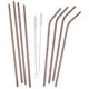 thumbnail image 1 of Set de 8 Popotes de Acero Inoxidable Mind Reader en Oro Rosa, 1 of 7