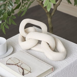 Santú Home & Deco - Eslabones Decorativos Adorno Cadena Beige