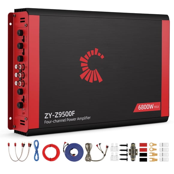 Amplificador de Auto CLES ZYZ ZY-Z9500F 4 Canales 6800W Máx