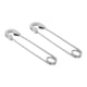 thumbnail image 1 of Pendientes Con Estilo Punk Pendientes De Alfiler De Seguridad Joyas Piercing De Oreja Plata, 1 of 5