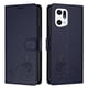 thumbnail image 1 of Funda tipo cartera FOXDOCK para OPPO Find X5 con soporte, ranuras, RFID, diseño de gato, 1 of 5