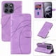 thumbnail image 2 of Funda tipo cartera con tapa para Motorola MOTO G77 5G con tarjetero, soporte y cubierta magnética Morado, 2 of 4