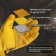 thumbnail image 3 of Guantes de trabajo Schwer PM3401 de cuero ANSI A9, 3 of 3
