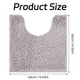 thumbnail image 4 of Alfombra de baño en forma de U, supersuave, peluda y con contorno para el suelo del baño, esponjosa, absorbente de agua, antideslizante, lavable a máquina, secado rápido, 4 of 5