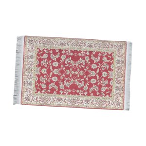 Magideal - 1/12 Mini Manta Mini Alfombra Tejida Colecciones Muebles En Miniatura Habitación Para Jardín De Hadas Estación De Tren Modelo Tren Diy Paisaje Mesa De