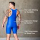 thumbnail image 3 of Camiseta de lucha libre Elite Sports para hombre, poliéster y licra, color azul, 3 of 6