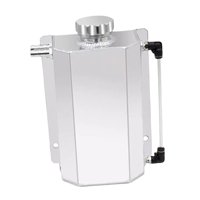 Magideal - Tanque De Desbordamiento Del Disipador De De 2L, Tanque De Depósito Del Disipador De De Aleación De Aluminio, Tanque De Desbordamiento Del Plata