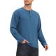 thumbnail image 4 of INSPIRE CHIC Camisetas Henley de Hombre Manga Larga Botón Pullover Camisa Casual de Negocios 2XL Azul, 4 of 6