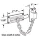 thumbnail image 3 of Protector de puerta Prime-Line U 9912 con llavero, chapado en latón, 3 of 3