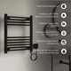 thumbnail image 4 of Calefactor Secador de Toallas 200 w Mural 60 x 50 cm Lipari Negro, 4 of 5