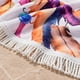 thumbnail image 4 of Toalla Redonda de Playa y Piscina con Estampado y Flecos 150 cm, 4 of 6
