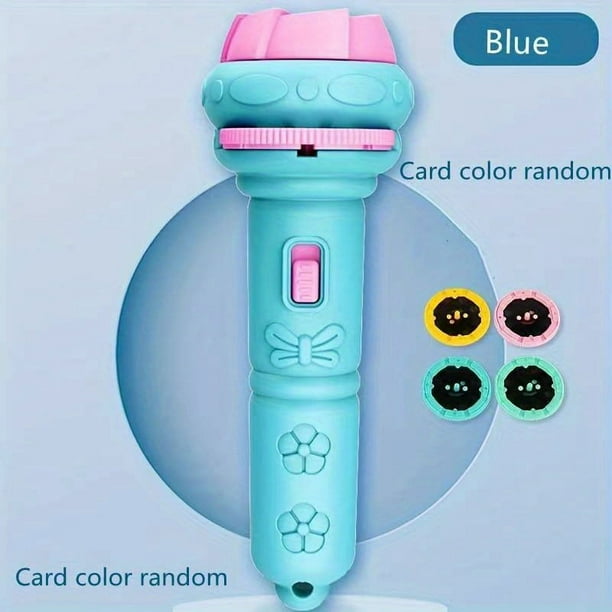 32 Patterns 4 Cards/a Flashlight Children's Flashlight Glow Before Bedtime Toys Early Education Cognition Dinosaur Animal Marine Multi-digital Fruit Multiple Patterns Projection Flashlight Puzzle Toys