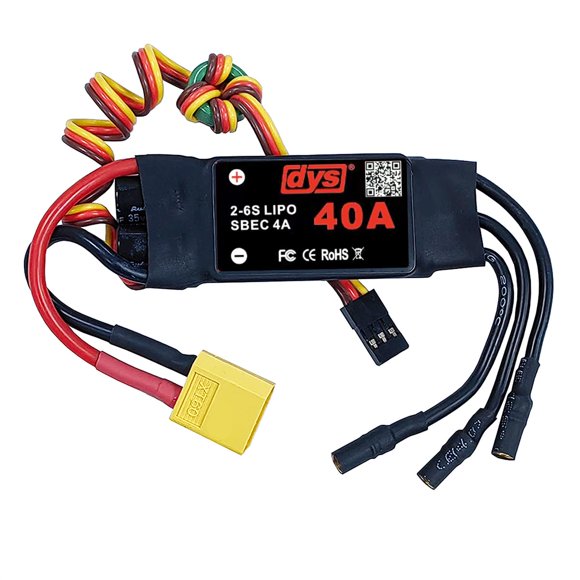 ESC DYS 40A 2-6S sin escobillas 5V/4A SBEC con conector XT60