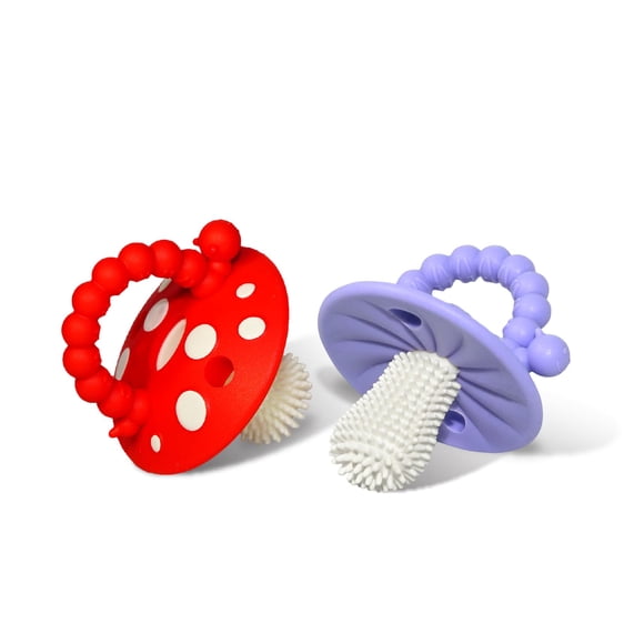 Teether Toy RazBaby Chompy de silicona suave para bebés de más de 3 meses sin BPA