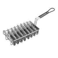 Bothyi - Cesta Para Tacos De Acero Inoxidable Con Mango, Burritos, Herramienta Para Panqueques De 8 Conchas