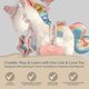 thumbnail image 4 of Toy Itzy Ritzy Link & Love para silla de paseo o asiento de coche, unicornio, 4 of 8