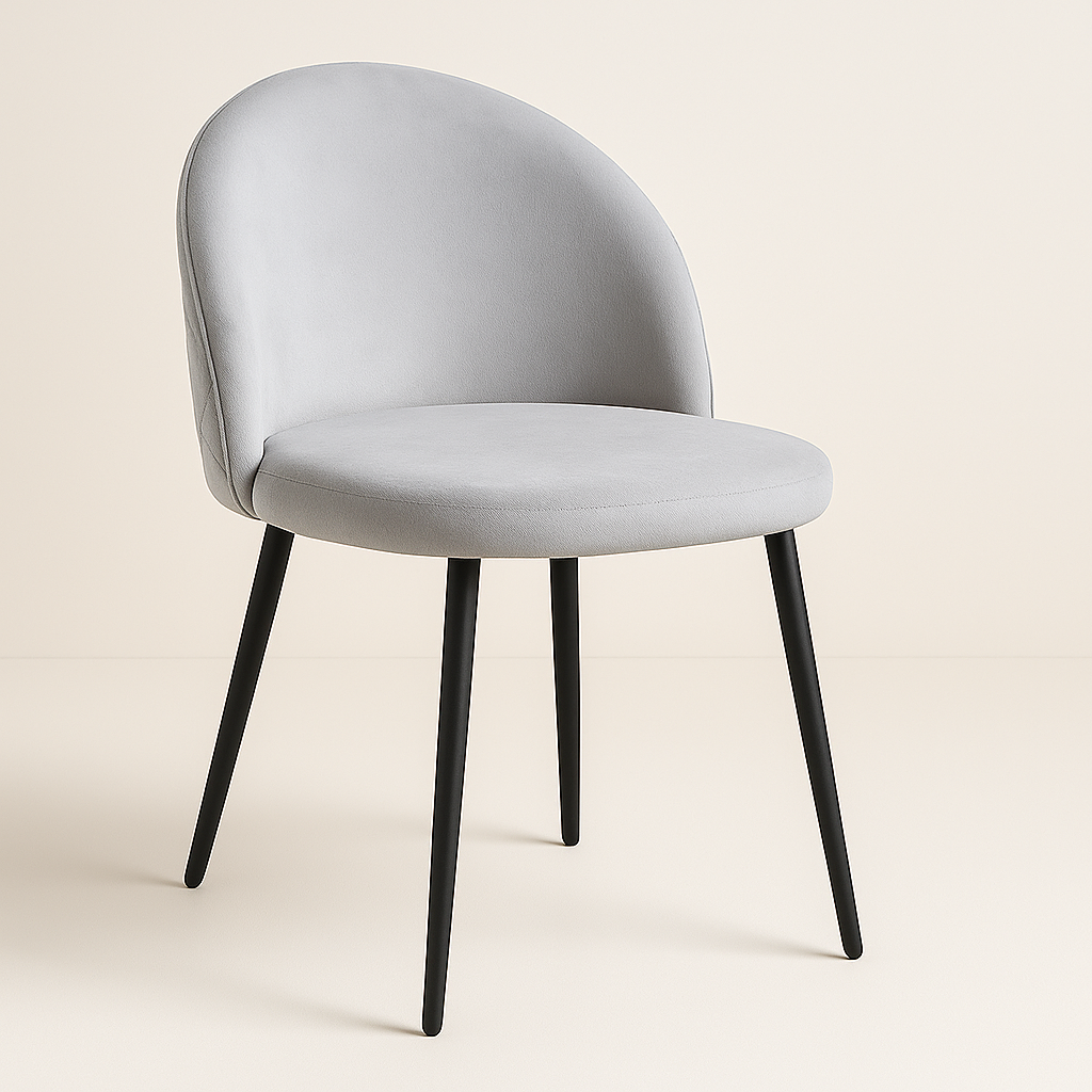 Oh! Mi Hogar ® - Silla Berna Velvet Base Negra