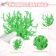 thumbnail image 4 of Decoración de Coral para Acuario Uxcell, Decoraciones para Peceras, Adornos de Coral para Peceras, 5.9x2.2x4.7 Pulgadas, (Verde, 1 Pza), Destinado para Decoración de Paisajismo de Acuarios, 4 of 6