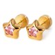 thumbnail image 1 of Aros Abridores Estrella 5 Puntas 7mm Oro 18k Rosado Mujer Rosa Claro, 1 of 3