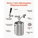 thumbnail image 3 of Mini Barril VEVOR 64 oz Acero Inoxidable con Growler Presurizado, 3 of 9