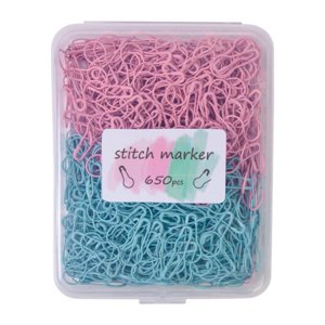 Bothyi - 650 Marcadores De Punto Metálicos Para Etiquetas De Ropa, Tejido Y Crochet, Color Rosa