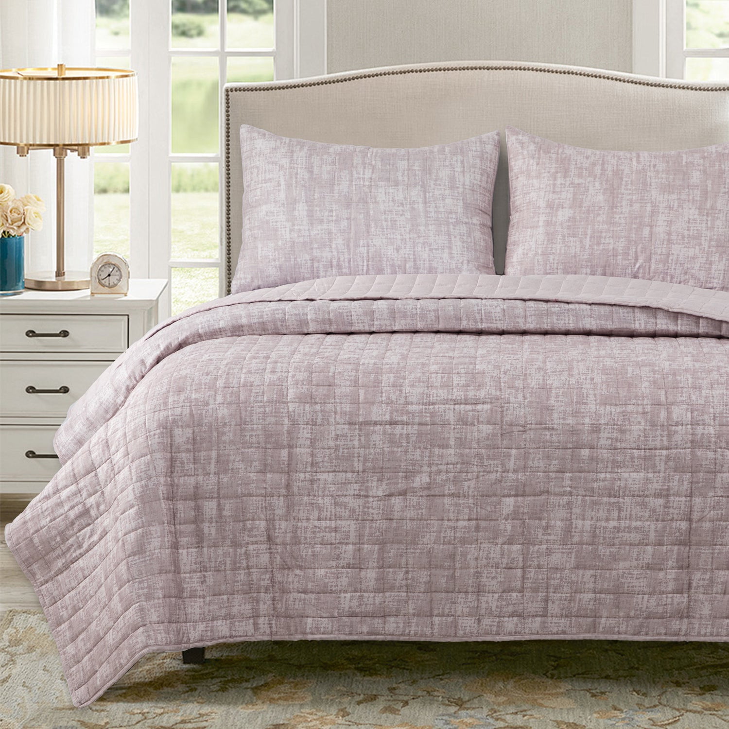 Dib - Quilt Reversible Textura 2p Taupe