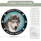 thumbnail image 2 of Husky Siberiano theme Fitted Round Tablecloths Elastic Edged Table Covers Waterproof Table Cloth For Kitchen Holiday Party Tables Decor 150cm, 2 of 6