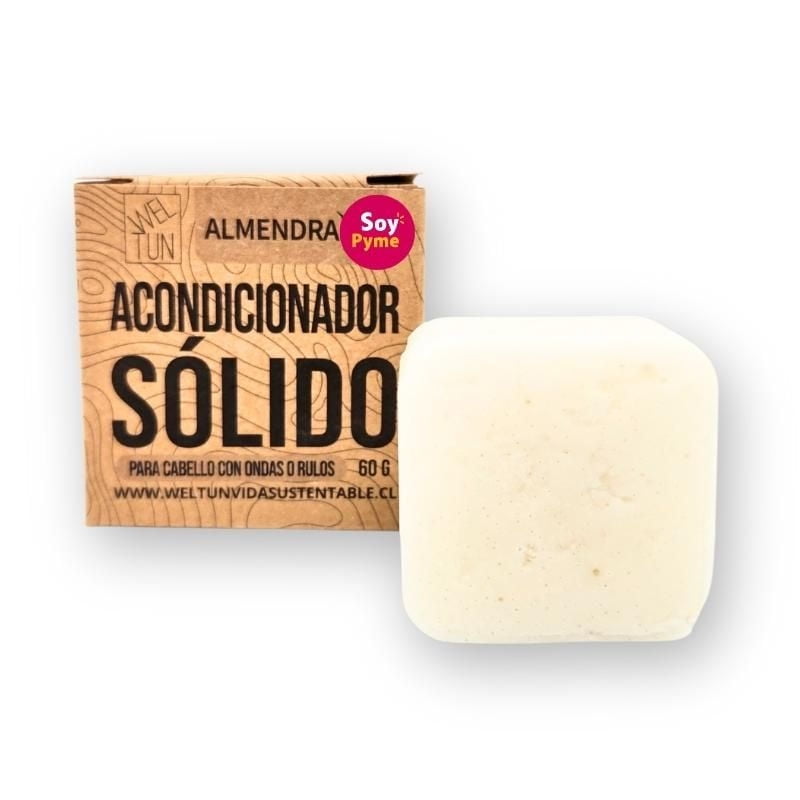 Acondicionador Sólido Almendras 40 g Weltun Vida Sustentable