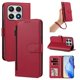 thumbnail image 1 of Funda con Billetera para [Xiaomi 17] con Bolsillo Zipper y Tarjetero Rojo, 1 of 6