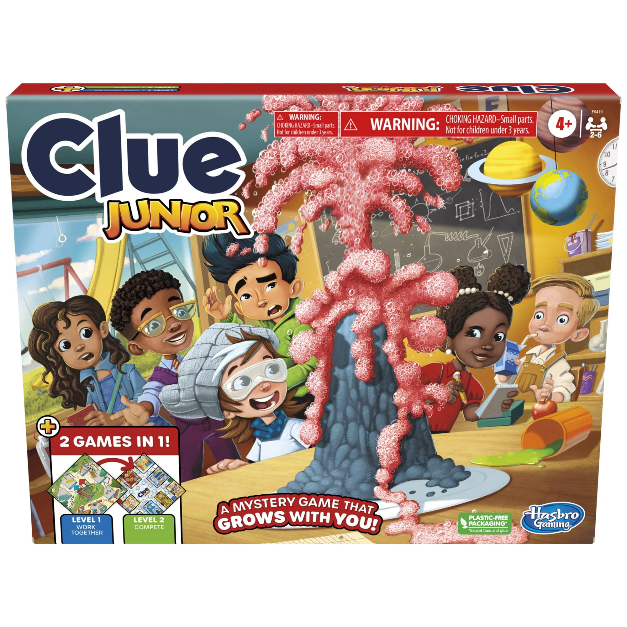 Juego De Mesa Hasbro Gaming Clue Junior De 2 Caras 4+